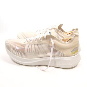 Nike Zoom Fly SP Running Shoes Light Bone White Sail AJ9282-002 Mens Size 10.5